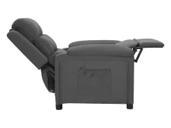 Poltrona| Poltrona Reclinável | Poltrona Confortável Relax tecido cinzento-escuro SHL102784 Cinza antracite