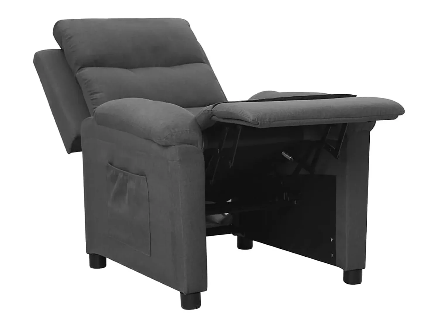 Poltrona| Poltrona Reclinável | Poltrona Confortável Relax tecido cinzento-escuro SHL102784 Cinza antracite