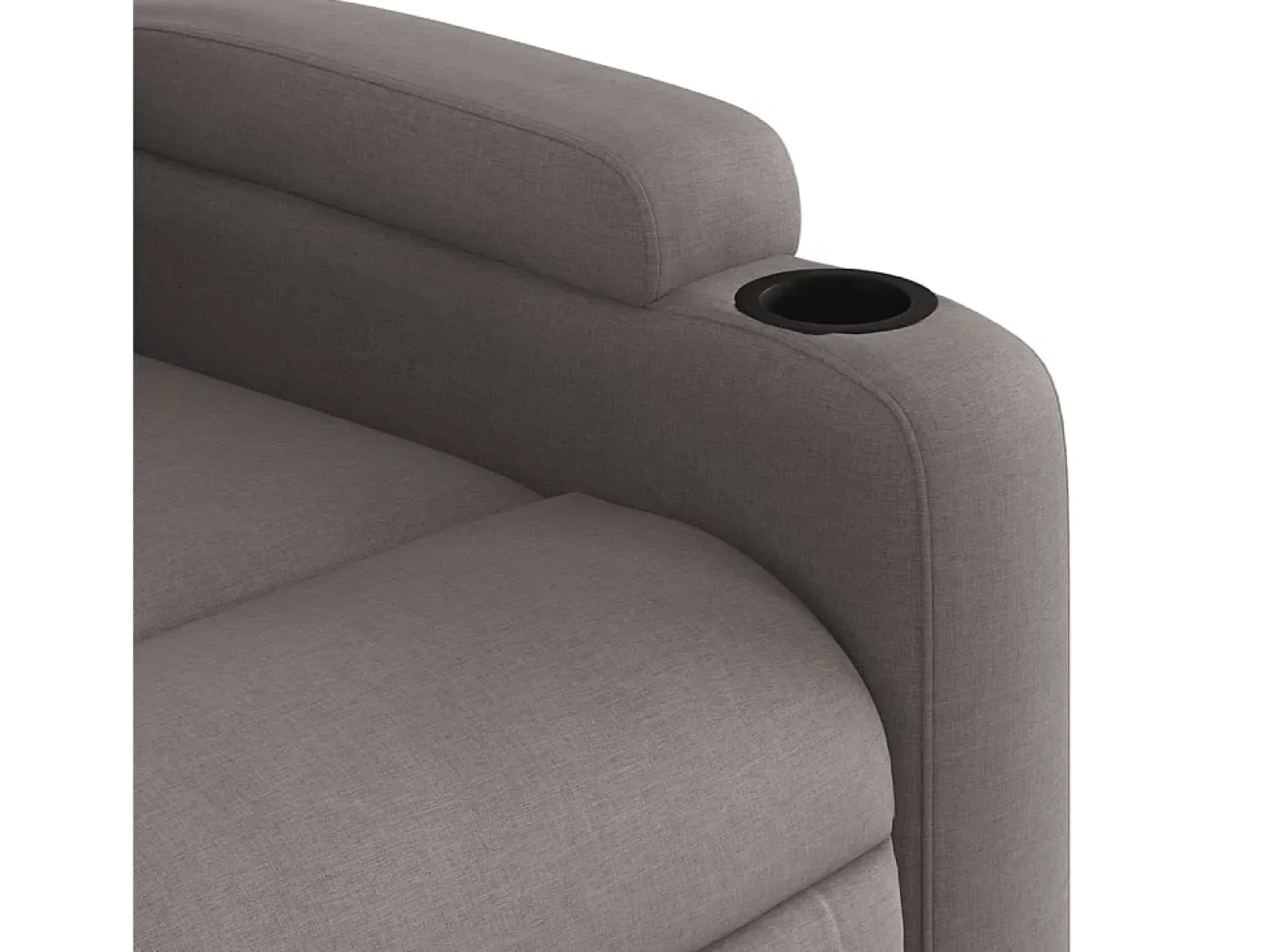 Poltrona| Poltrona Reclinável | Poltrona Confortável Relax tecido cinzento-acastanhado SHL290274 Taupe