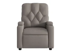 Poltrona| Poltrona Reclinável | Poltrona Confortável Relax tecido cinzento-acastanhado SHL290274 Taupe