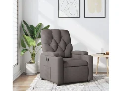 Poltrona| Poltrona Reclinável | Poltrona Confortável Relax tecido cinzento-acastanhado SHL290274 Taupe