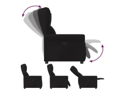 Poltrona| Poltrona Reclinável | Poltrona Confortável Relax tecido SHL815634 Preto