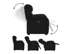 Poltrona* Poltrona Reclinável | Poltrona Confortável Relax tecido SHL880961 Preto