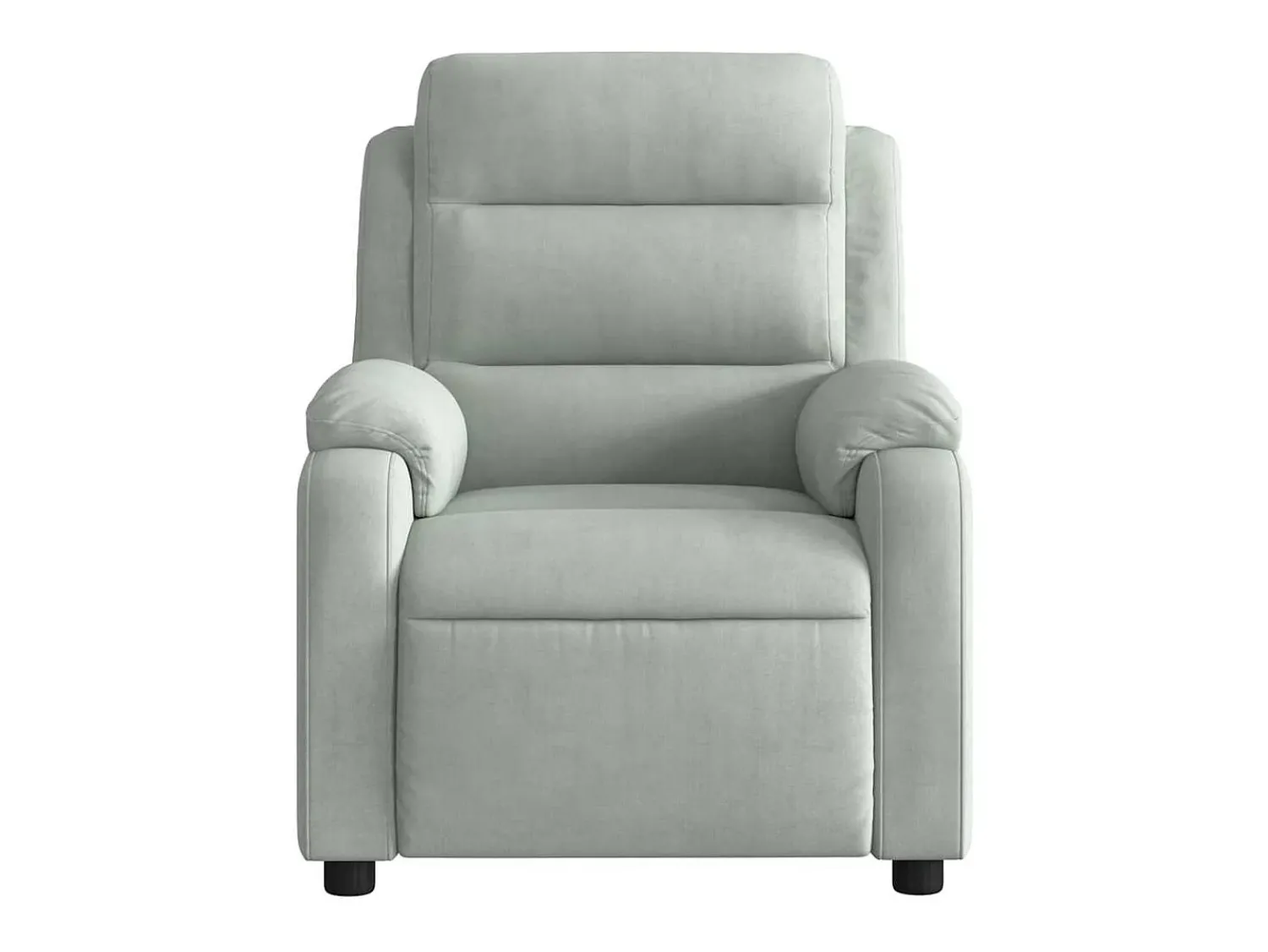 Poltrona Reclinável | Poltrona Confortável Relax veludo -claro SHL136229^ Poltrona
