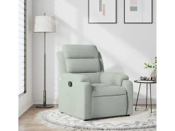 Poltrona Reclinável | Poltrona Confortável Relax veludo -claro SHL136229^ Poltrona