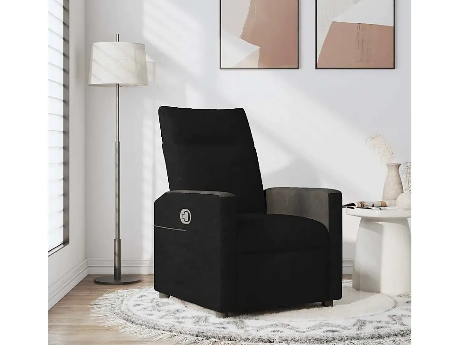 Poltrona* Poltrona Reclinável | Poltrona Confortável Relax tecido SHL159367 Preto