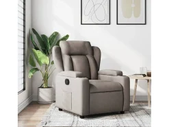 Poltrona Reclinável | Poltrona Confortável Relax tecido cinzento-acastanhado SHL373988^ Poltrona
