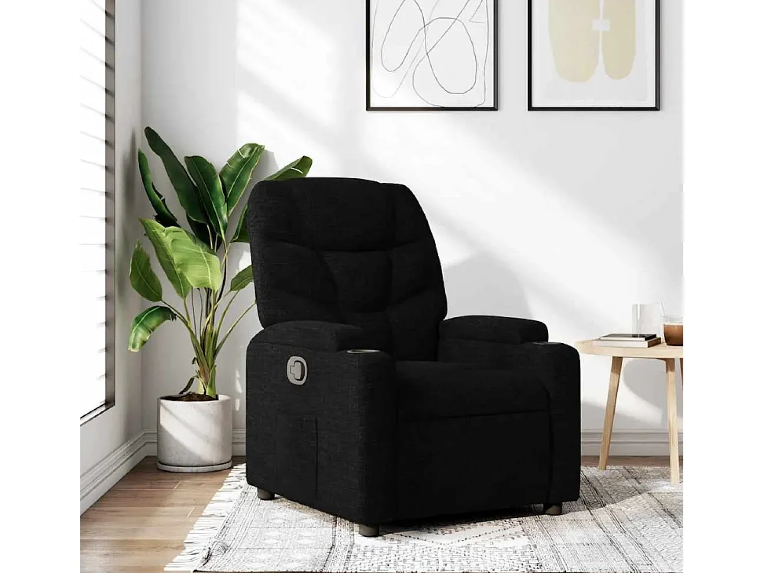 Poltrona| Poltrona Reclinável | Poltrona Confortável Relax tecido SHL169119 Preto