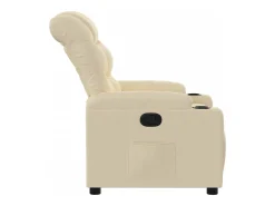 Poltrona| Poltrona Reclinável | Poltrona Confortável Relax tecido cor SHL26802 Creme