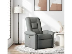 Discount Poltrona Reclinável | Poltrona Confortável Relax tecido cinzento-escuro SHL249459 Cinza antracite