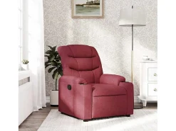 Poltrona| Poltrona Reclinável | Poltrona Confortável Relax tecido tinto SHL242306 Vermelho