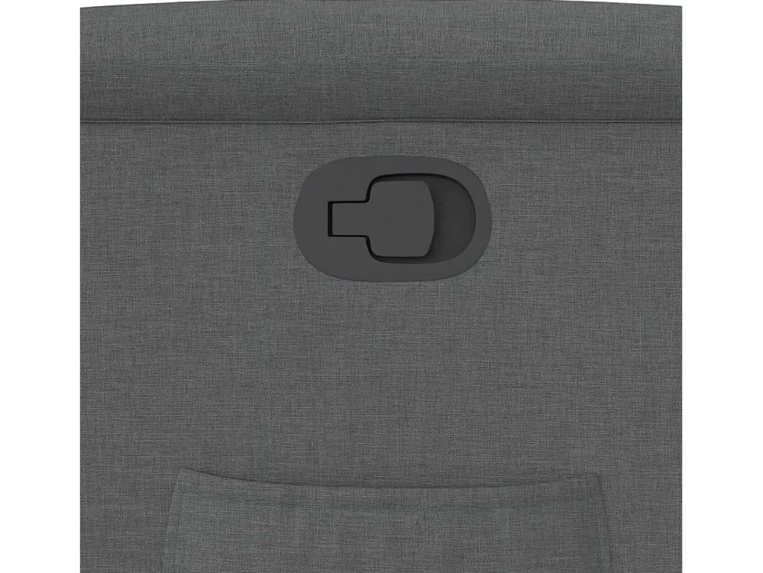 Poltrona Reclinável | Poltrona Confortável Relax tecido cinzento-escuro SHL27671^ Poltrona