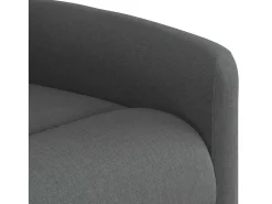 Poltrona Reclinável | Poltrona Confortável Relax tecido cinzento-escuro SHL27671^ Poltrona
