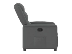 Poltrona Reclinável | Poltrona Confortável Relax tecido cinzento-escuro SHL27671^ Poltrona