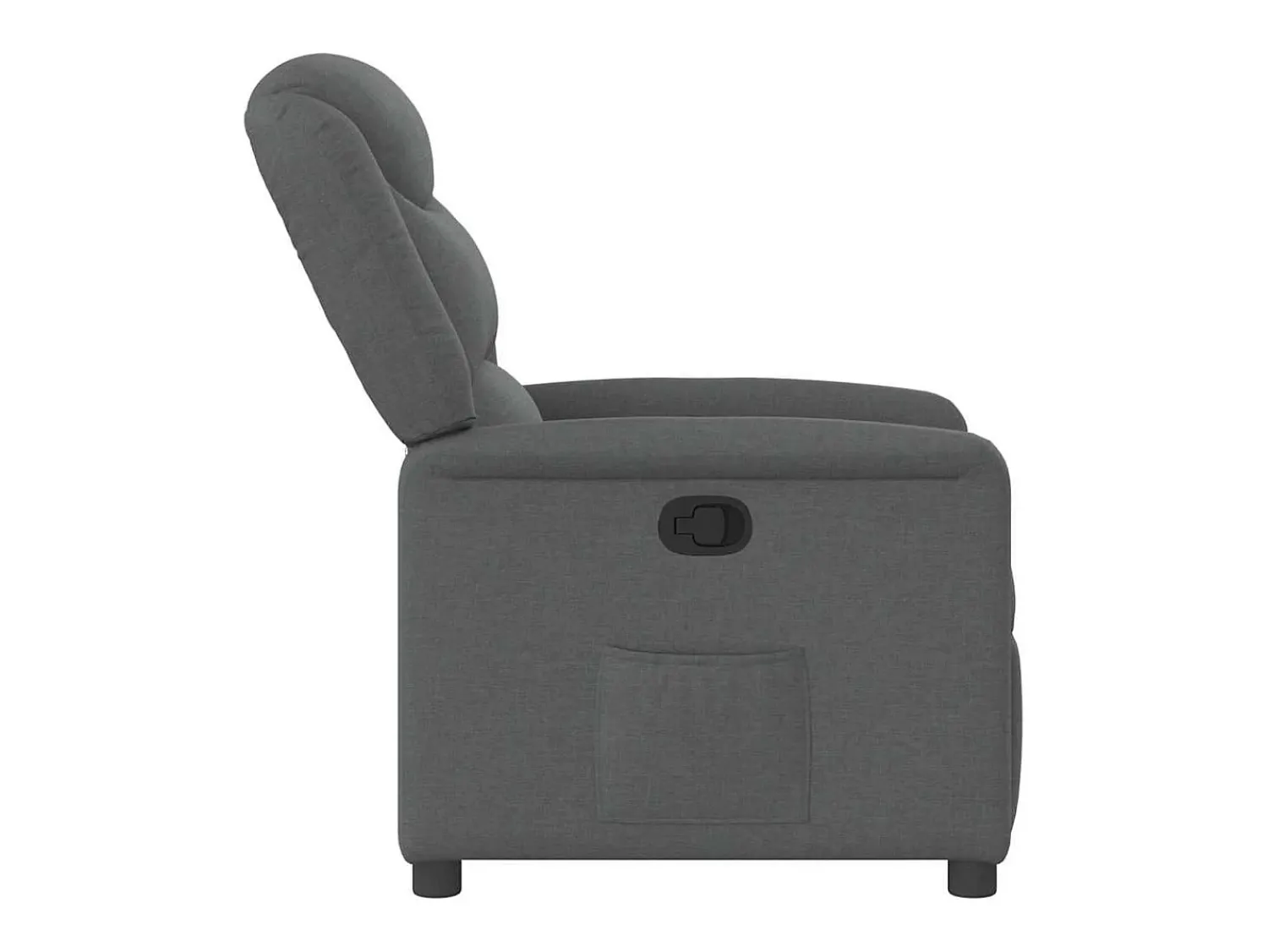 Poltrona Reclinável | Poltrona Confortável Relax tecido cinzento-escuro SHL27671^ Poltrona