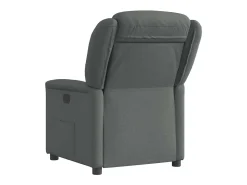Poltrona Reclinável | Poltrona Confortável Relax tecido cinzento-escuro SHL27671^ Poltrona