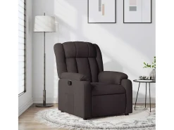 Poltrona| Poltrona Reclinável | Poltrona Confortável Relax tecido -escuro SHL882526 Castanho