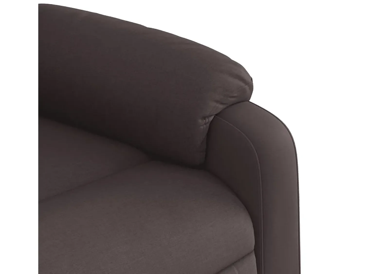 Poltrona| Poltrona Reclinável | Poltrona Confortável Relax tecido -escuro SHL882526 Castanho
