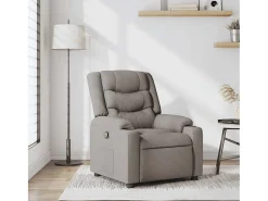 Poltrona* Poltrona Reclinável | Poltrona Confortável Relax tecido cinzento-acastanhado SHL746858 Taupe