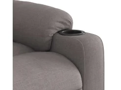 Poltrona* Poltrona Reclinável | Poltrona Confortável Relax tecido cinzento-acastanhado SHL746858 Taupe