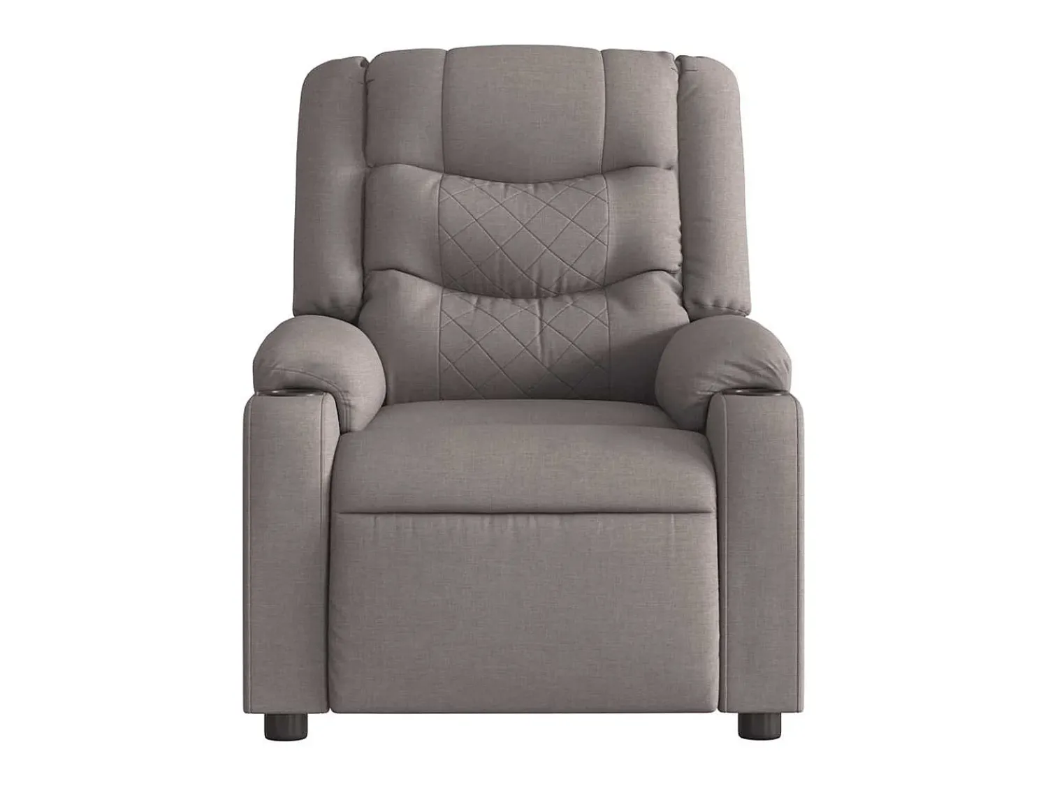 Poltrona* Poltrona Reclinável | Poltrona Confortável Relax tecido cinzento-acastanhado SHL746858 Taupe
