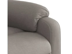 Hot Poltrona Reclinável | Poltrona Confortável Relax tecido cinzento-acastanhado SHL12937 Taupe