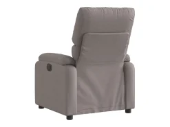 Hot Poltrona Reclinável | Poltrona Confortável Relax tecido cinzento-acastanhado SHL12937 Taupe