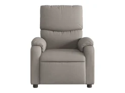 Hot Poltrona Reclinável | Poltrona Confortável Relax tecido cinzento-acastanhado SHL12937 Taupe
