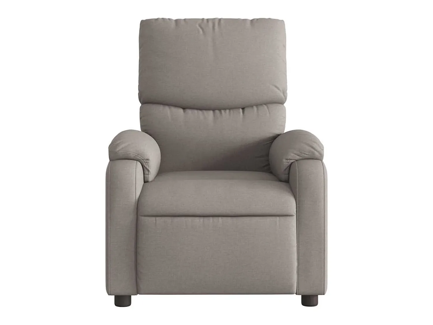 Hot Poltrona Reclinável | Poltrona Confortável Relax tecido cinzento-acastanhado SHL12937 Taupe