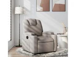 Poltrona Reclinável | Poltrona Confortável Relax tecido cinzento-acastanhado SHL43565^ Poltrona