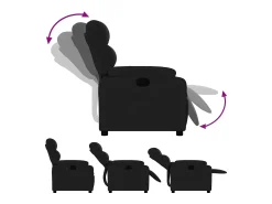 Poltrona| Poltrona Reclinável | Poltrona Confortável Relax tecido SHL79431 Preto