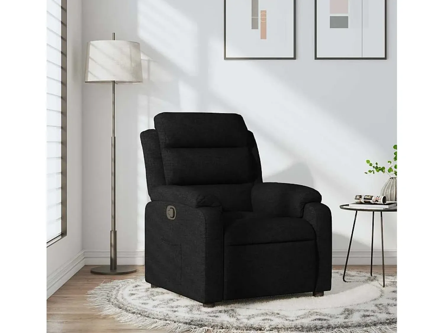 Poltrona| Poltrona Reclinável | Poltrona Confortável Relax tecido SHL79431 Preto