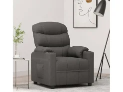 Poltrona Reclinável | Poltrona Confortável Relax tecido cinzento-escuro SHL668553^ Poltrona