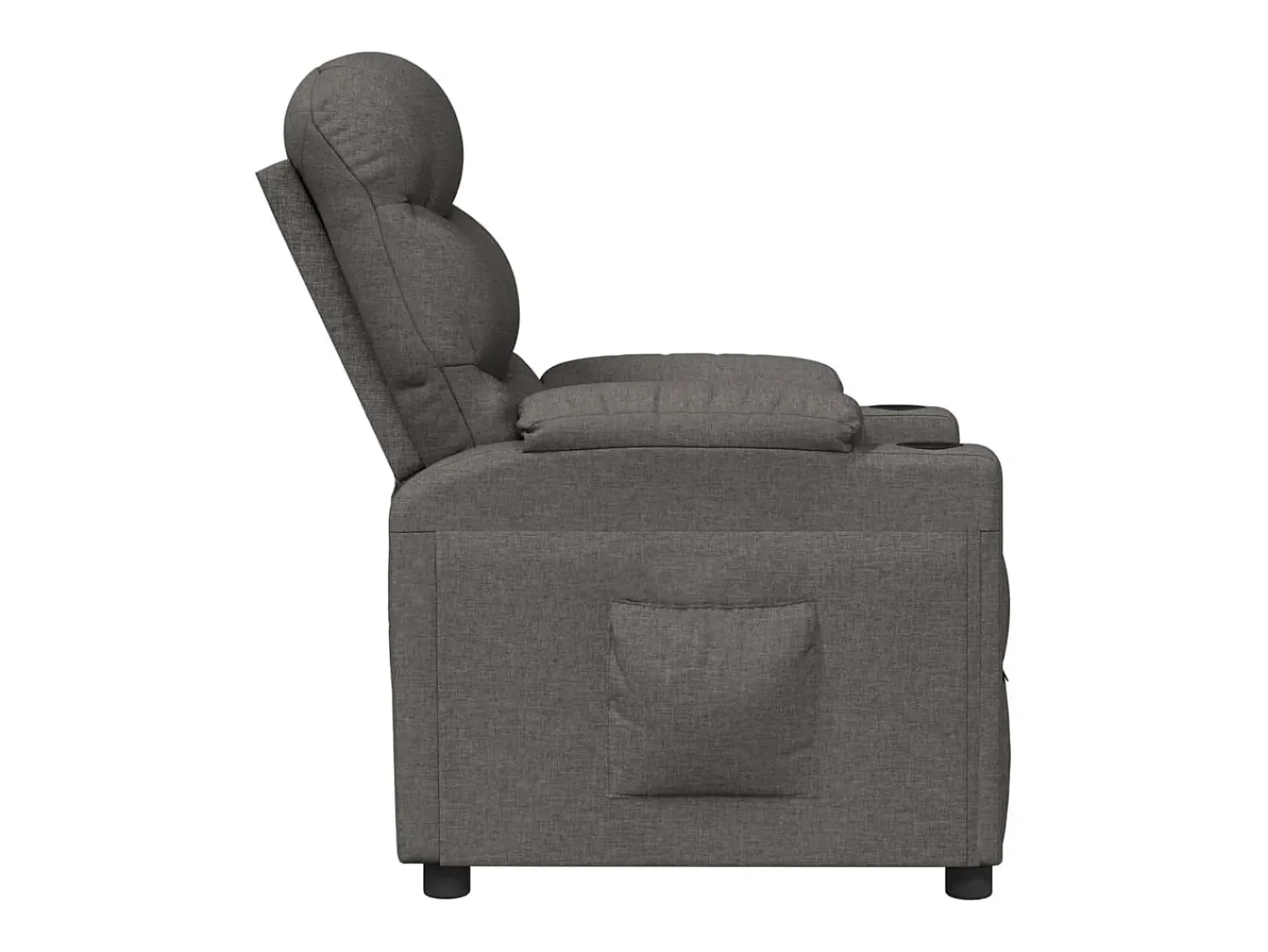 Poltrona Reclinável | Poltrona Confortável Relax tecido cinzento-escuro SHL668553^ Poltrona