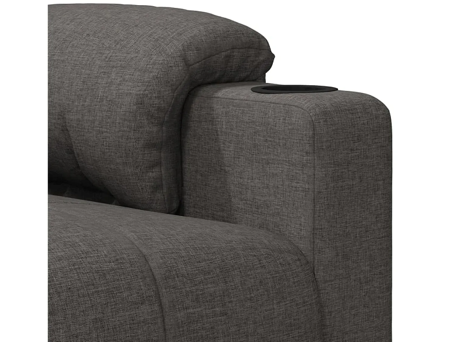 Poltrona Reclinável | Poltrona Confortável Relax tecido cinzento-escuro SHL668553^ Poltrona