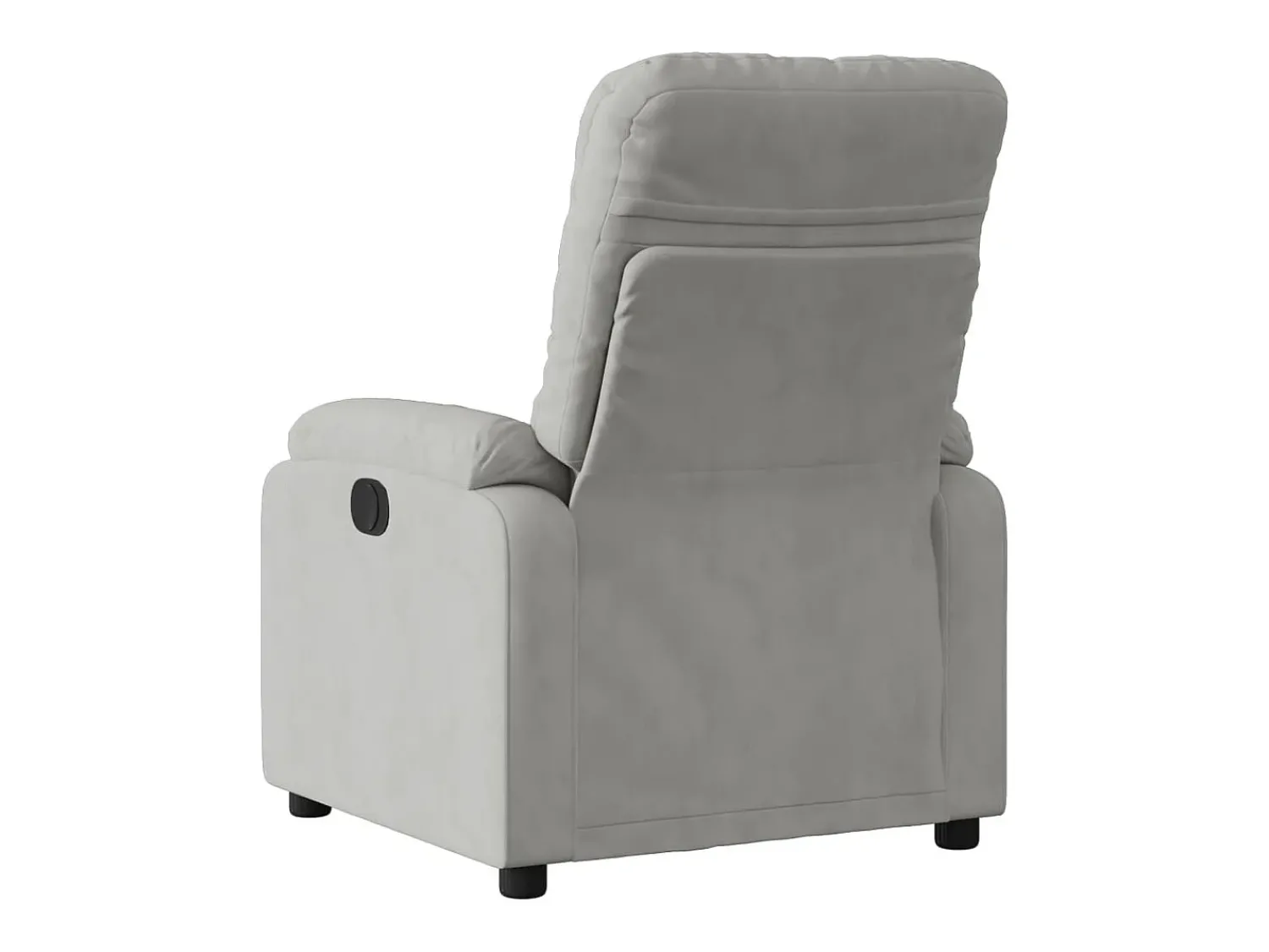Poltrona| Poltrona Reclinável | Poltrona Confortável Relax tecido de microfibra cinza-claro SHL92132 Cinzento