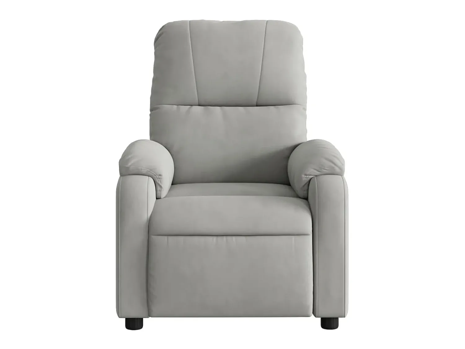 Poltrona| Poltrona Reclinável | Poltrona Confortável Relax tecido de microfibra cinza-claro SHL92132 Cinzento