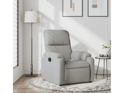 Poltrona| Poltrona Reclinável | Poltrona Confortável Relax tecido de microfibra cinza-claro SHL92132 Cinzento