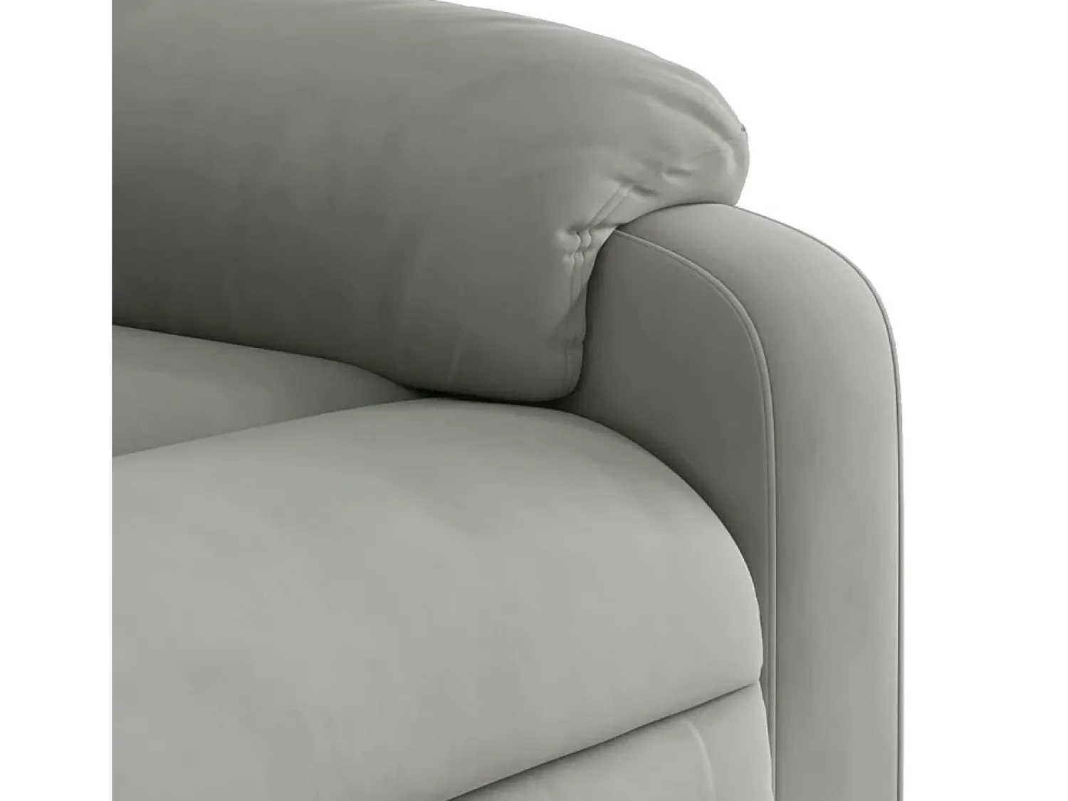 Poltrona| Poltrona Reclinável | Poltrona Confortável Relax tecido de microfibra cinza-claro SHL92132 Cinzento