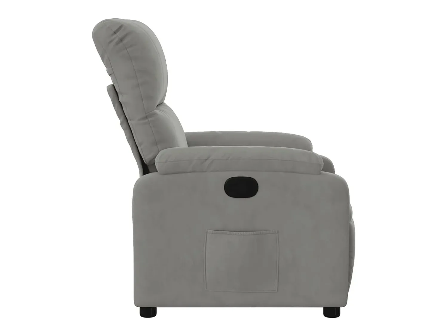 Poltrona| Poltrona Reclinável | Poltrona Confortável Relax tecido de microfibra cinza-claro SHL92132 Cinzento