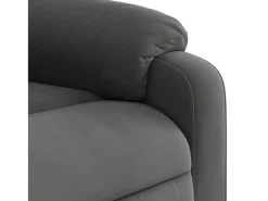 Poltrona| Poltrona Reclinável | Poltrona Confortável Relax tecido de microfibra cinza-escuro SHL600496 Cinza antracite