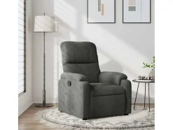 Poltrona| Poltrona Reclinável | Poltrona Confortável Relax tecido de microfibra cinza-escuro SHL600496 Cinza antracite