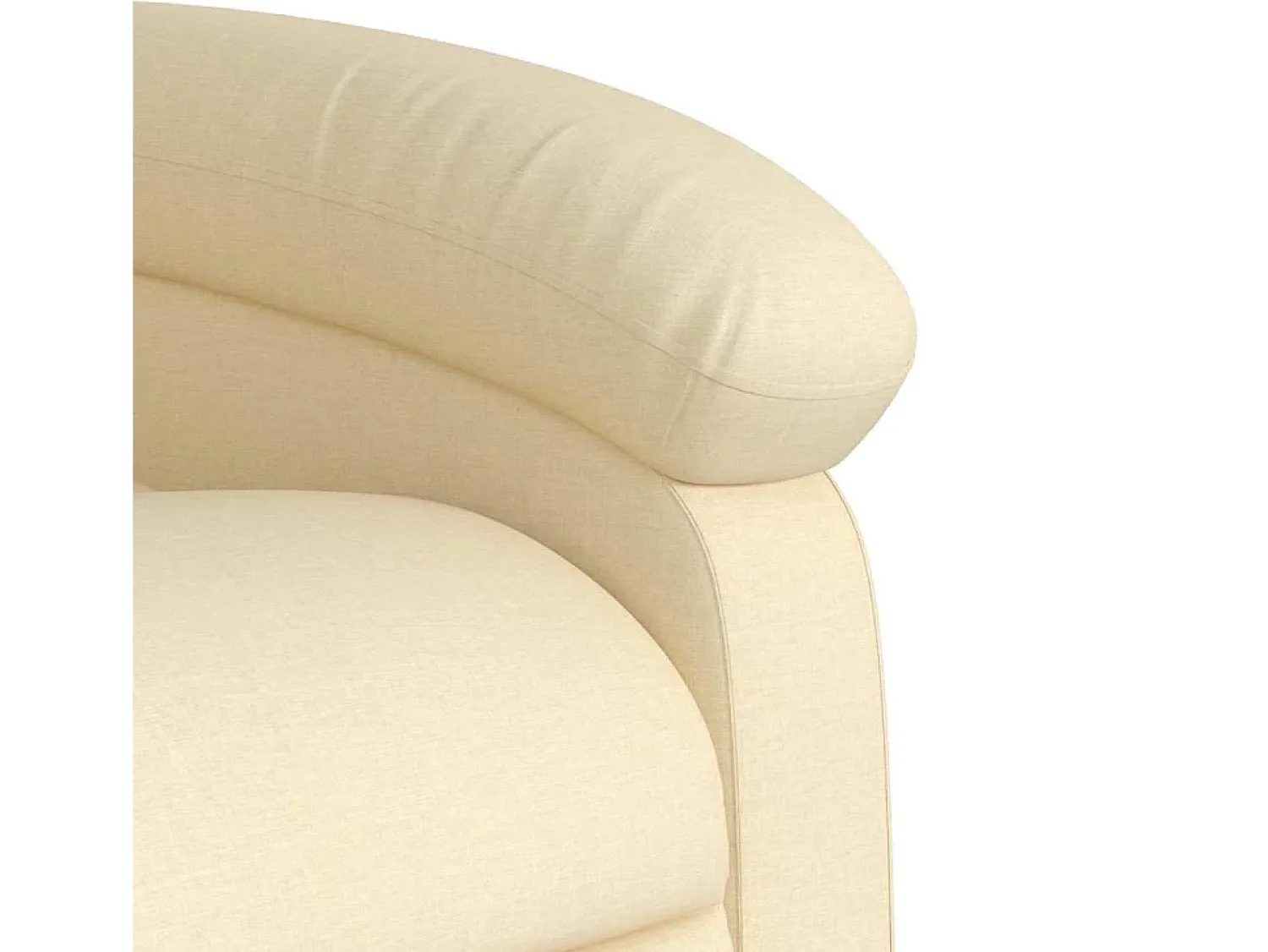 Poltrona* Poltrona Reclinável | Poltrona Confortável Relax tecido cor SHL860794 Creme