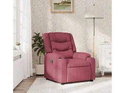 Poltrona* Poltrona Reclinável | Poltrona Confortável Relax tecido tinto SHL192896 Vermelho