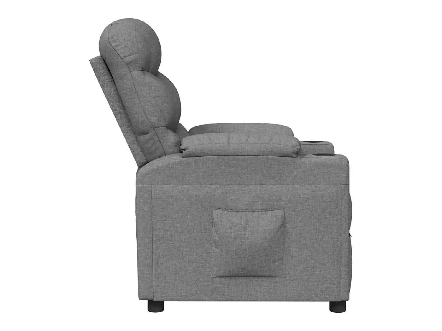 Online Poltrona Reclinável | Poltrona Confortável Relax tecido -claro SHL668768 Cinzento