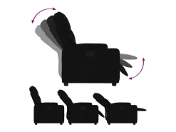 Poltrona| Poltrona Reclinável | Poltrona Confortável Relax tecido SHL679756 Preto