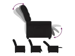 Hot Poltrona Reclinável | Poltrona Confortável Relax tecido SHL403007 Preto