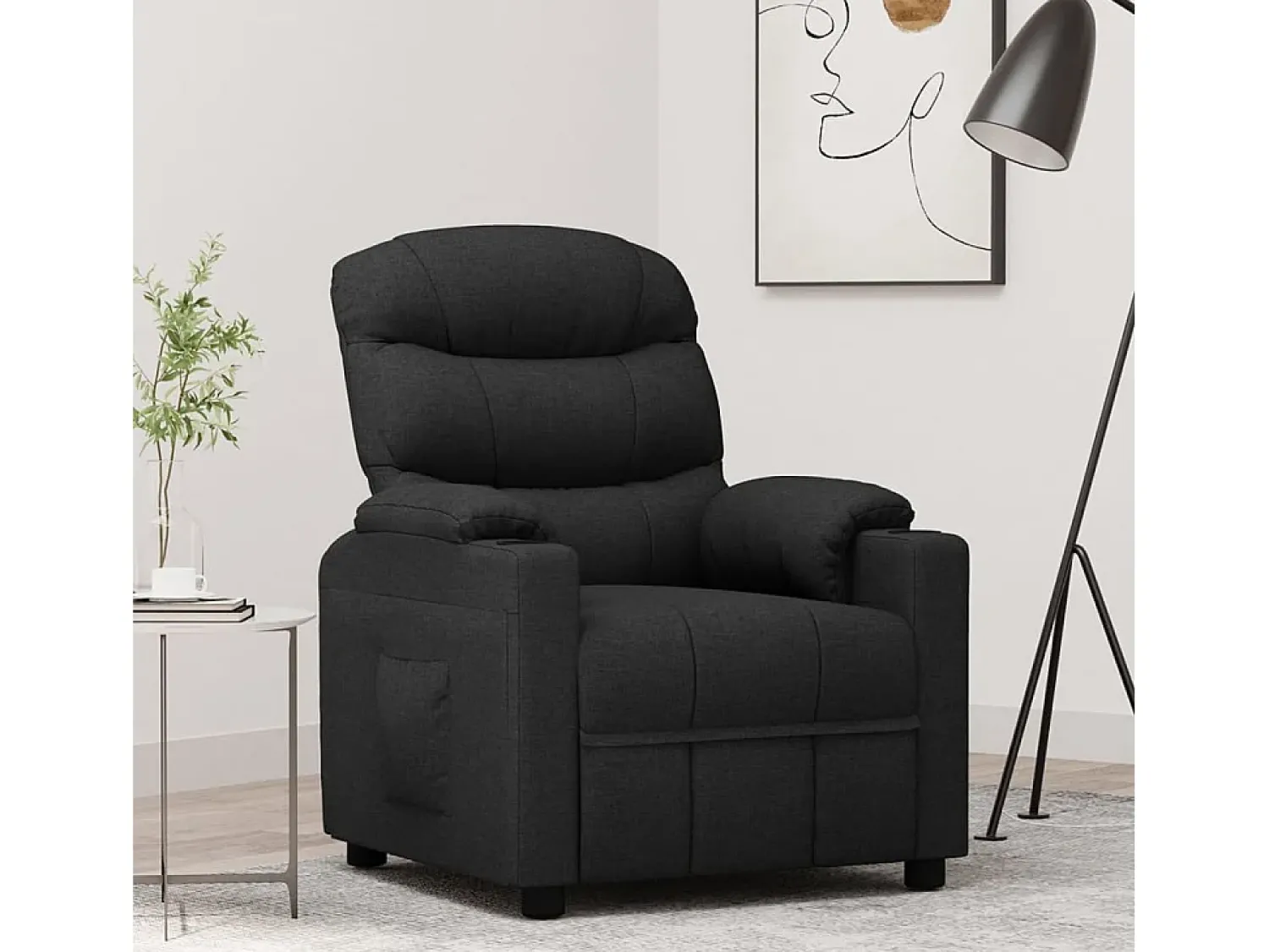 Discount Poltrona Reclinável | Poltrona Confortável Relax tecido SHL691379 Preto