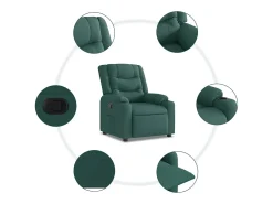 Poltrona| Poltrona Reclinável | Poltrona Confortável Relax tecido verde-escuro SHL927029 Verde pinho