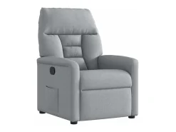 Poltrona* Poltrona Reclinável | Poltrona Confortável Relax tecido -claro SHL56254 Cinzento